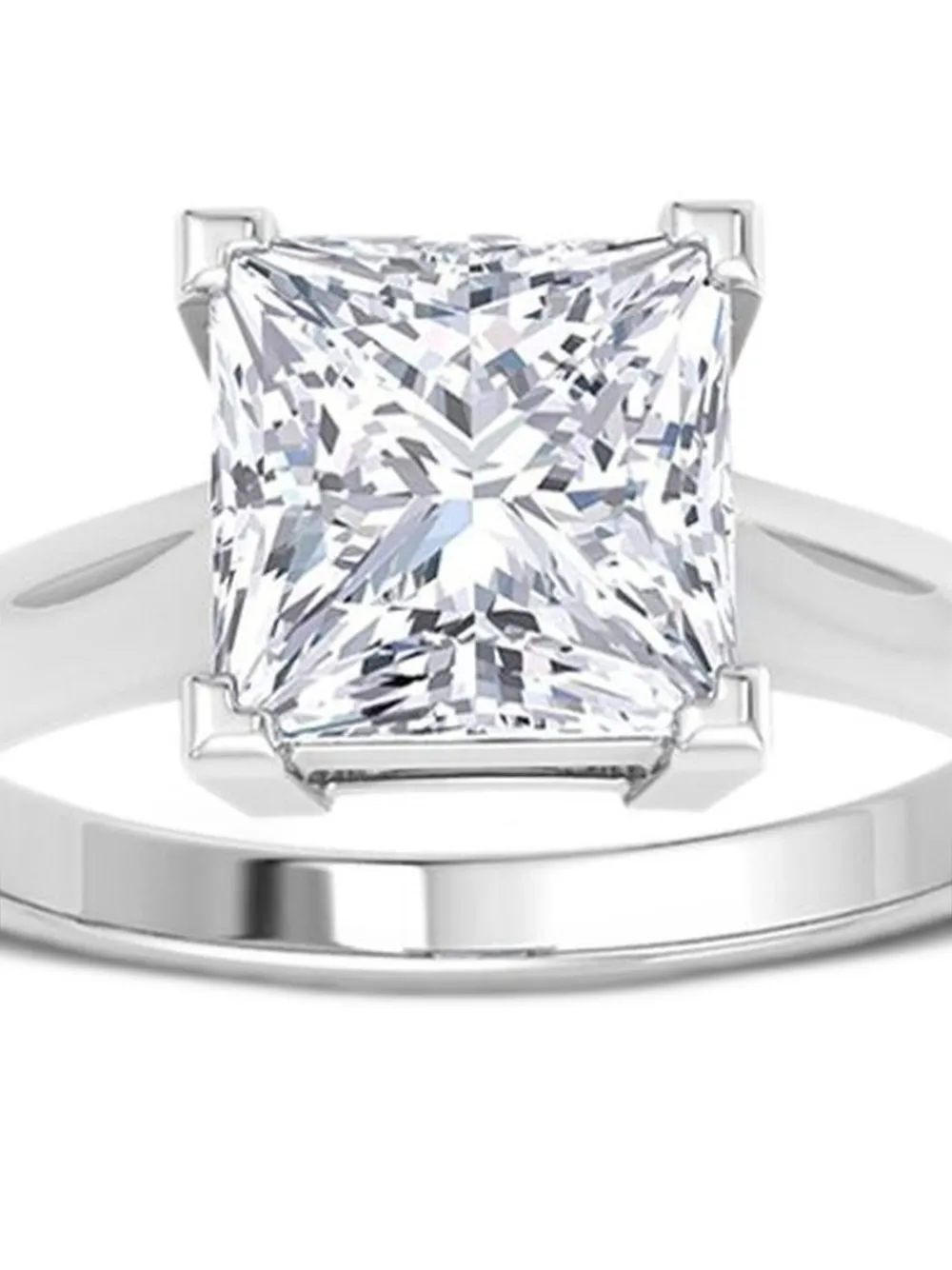 Tilla 14K white gold lab-grown diamond solitaire ring | Fine Jewelry | Image 2