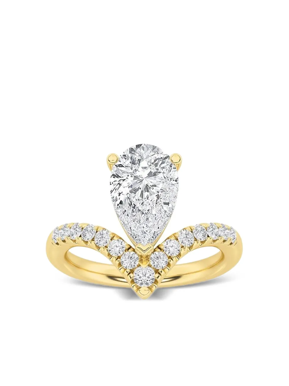 Tilla 14K yellow gold Fashion lab-grown diamond ring | Gold | Image 1