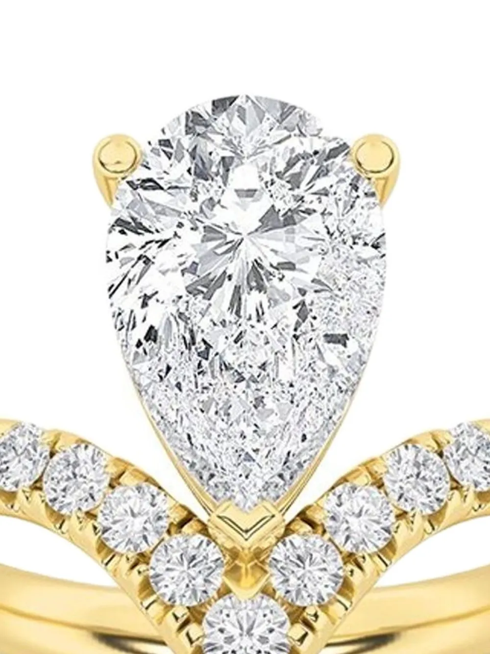 Tilla 14K yellow gold Fashion lab-grown diamond ring | Fine Jewelry | Image 2