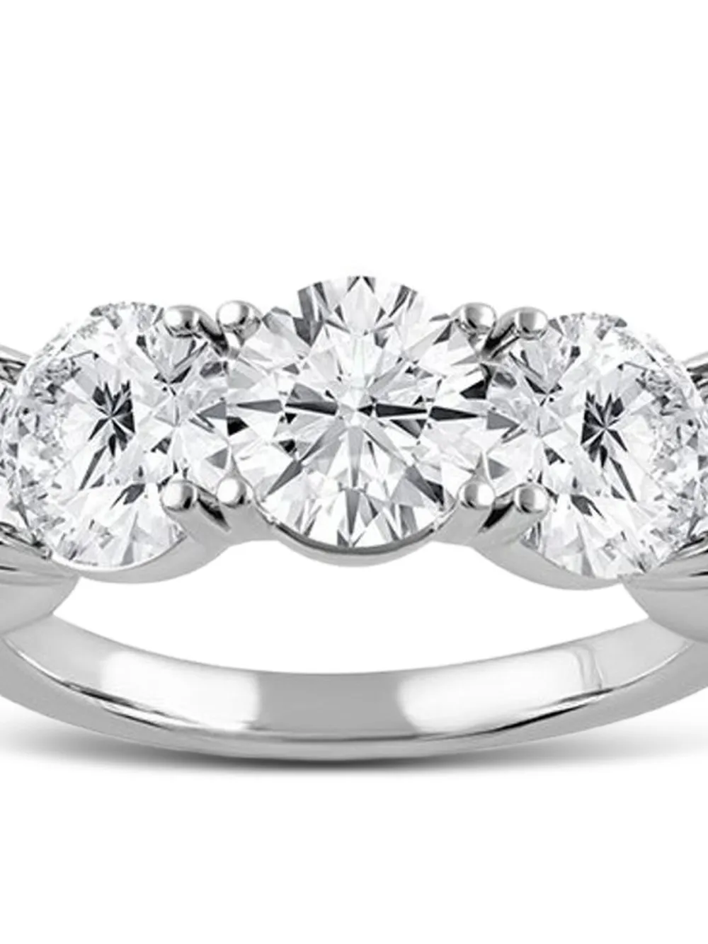 Tilla 14K white gold Five-Stone lab-grown diamond ring | Fine Jewelry | Image 2