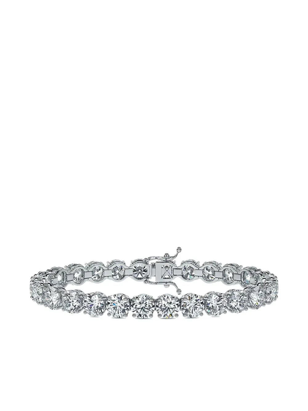 Tilla 14K white gold diamond tennis bracelet - Argento