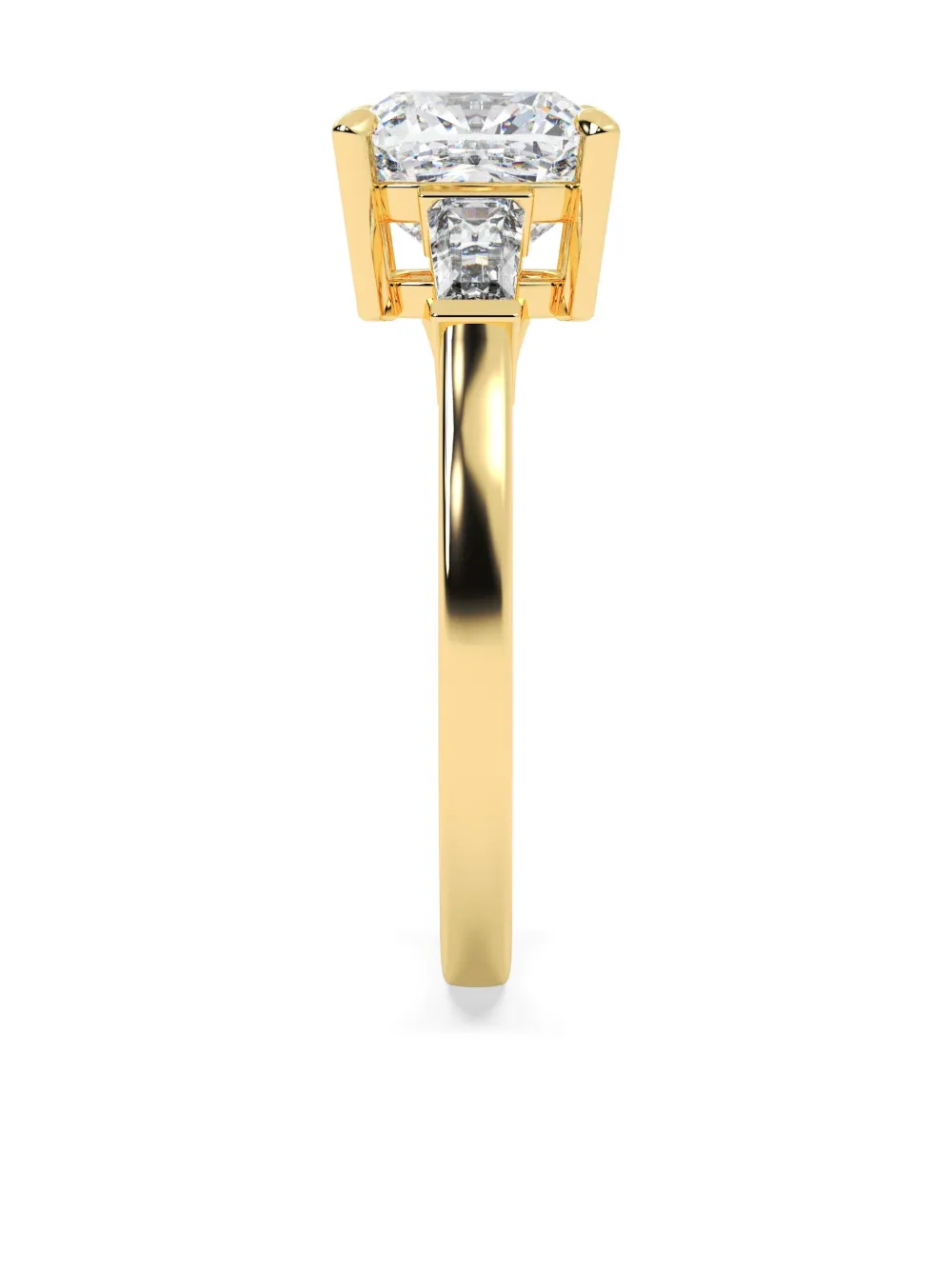 Tilla 14k Yellow Gold Cushion Diamond Ring In Gold