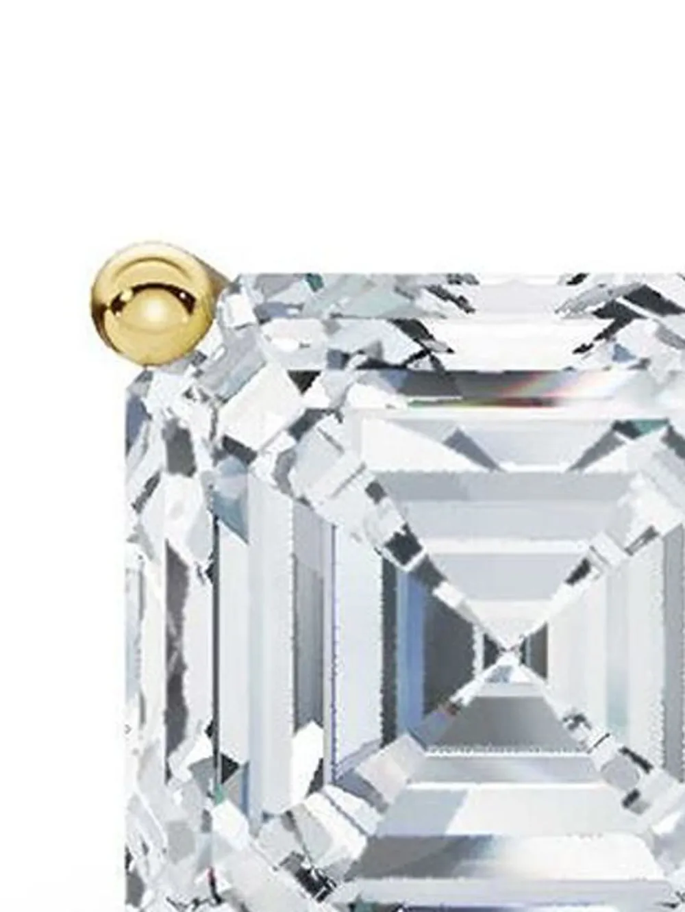 Tilla 14K yellow gold diamond stud earrings | Image 2