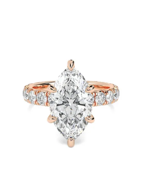Tilla 14K rose gold diamond cocktail ring