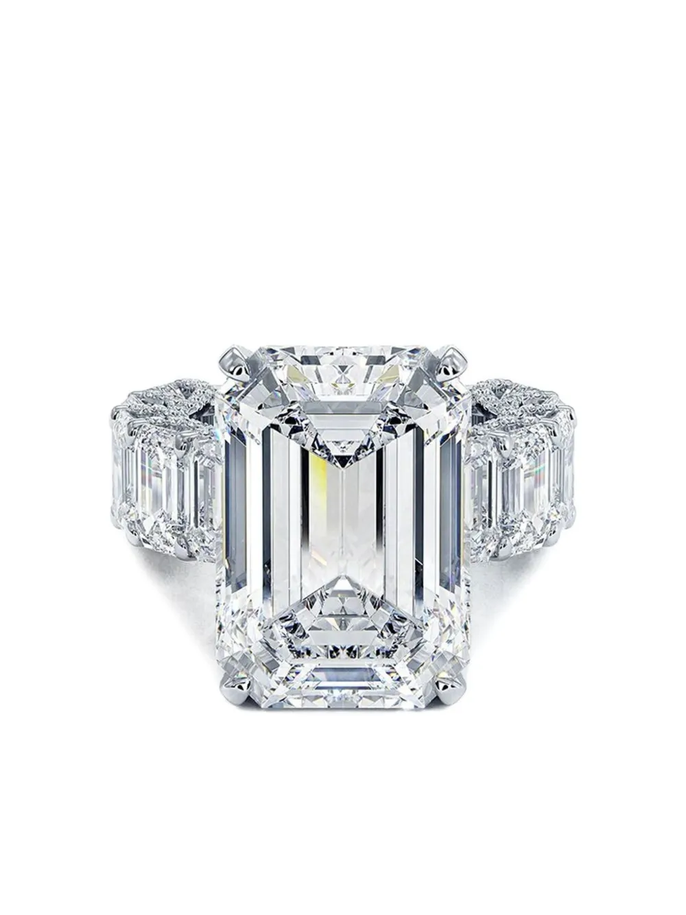 Tilla 14K white gold lab-grown diamond ring | Silver | Image 1