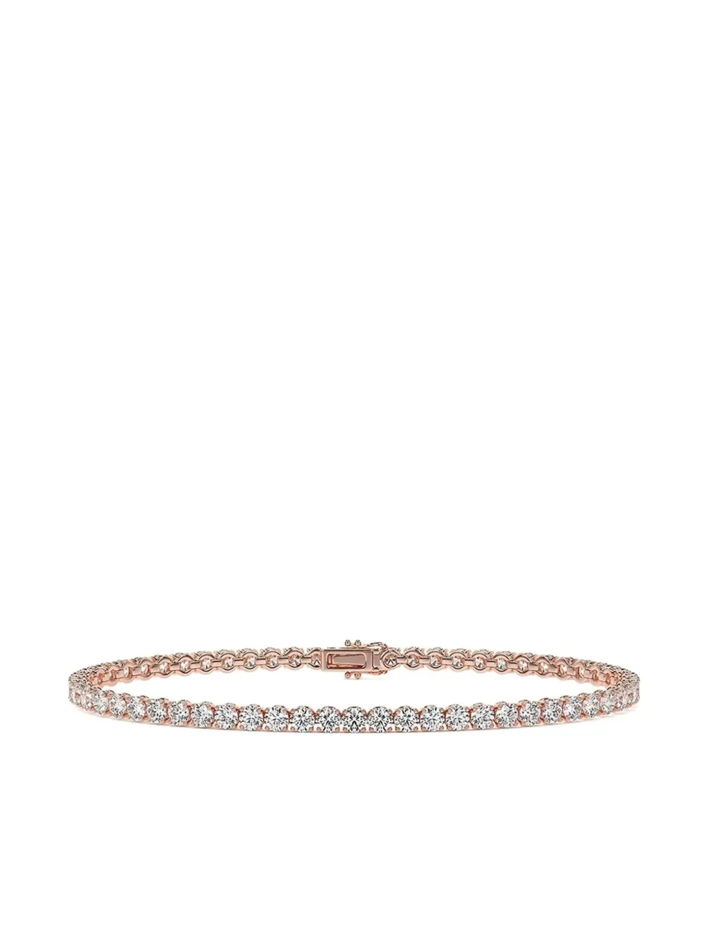 Tilla 14k Rose Gold Lab-grown Diamond Tennis Bracelet In Gold