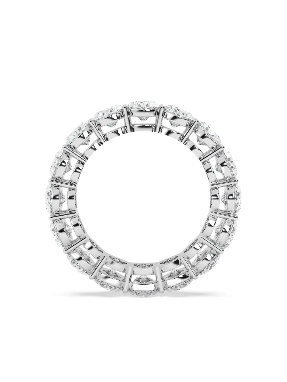Tilla 14k White Gold Diamond Eternity Ring In Metallic