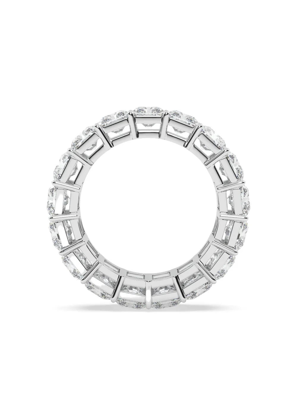 Tilla 14k White Gold Diamond Eternity Ring In Silver