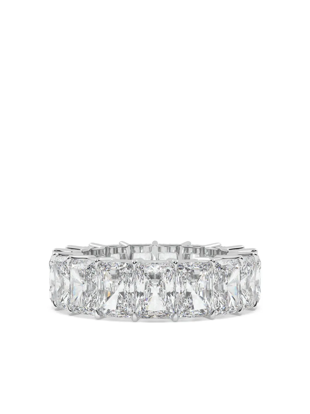 Tilla 14k White Gold Diamond Eternity Ring In Silver