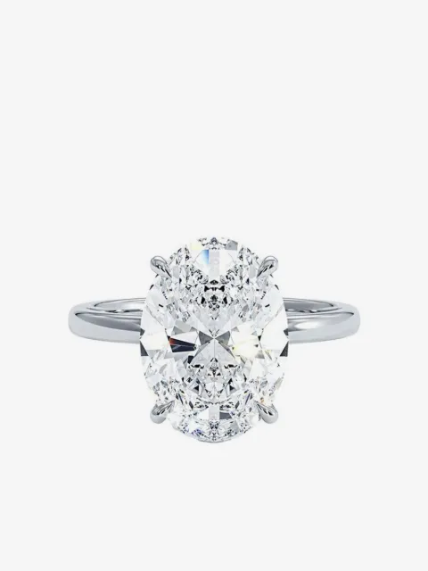 Tilla 14K white gold diamond solitaire ring