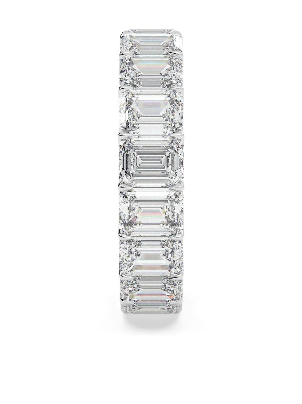 Tilla 14k White Gold Diamond Eternity Ring In Silver