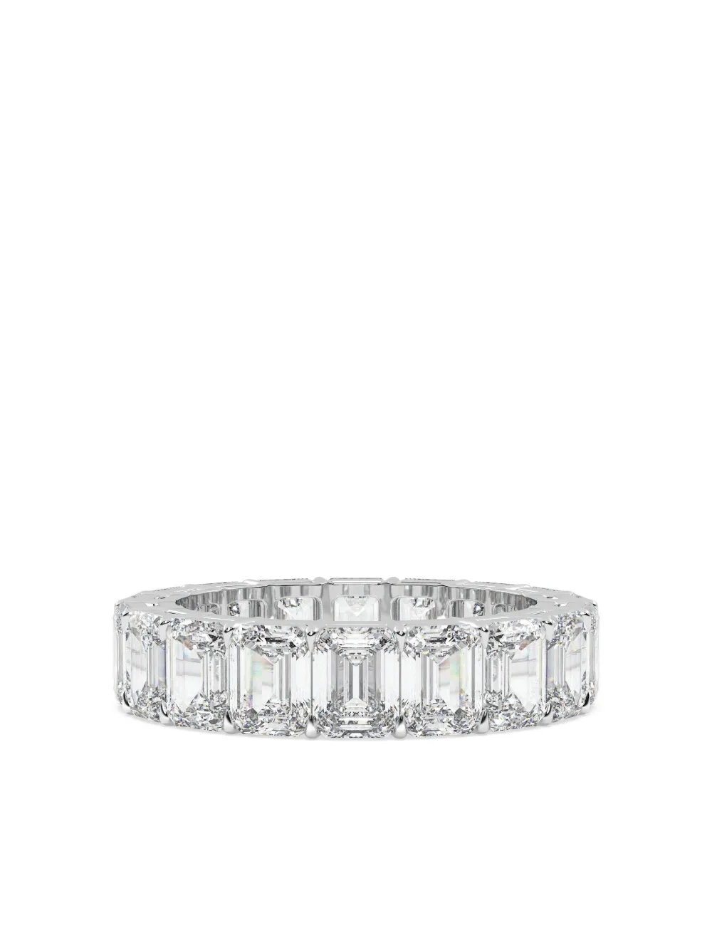 Tilla 14k White Gold Diamond Eternity Ring In Silver