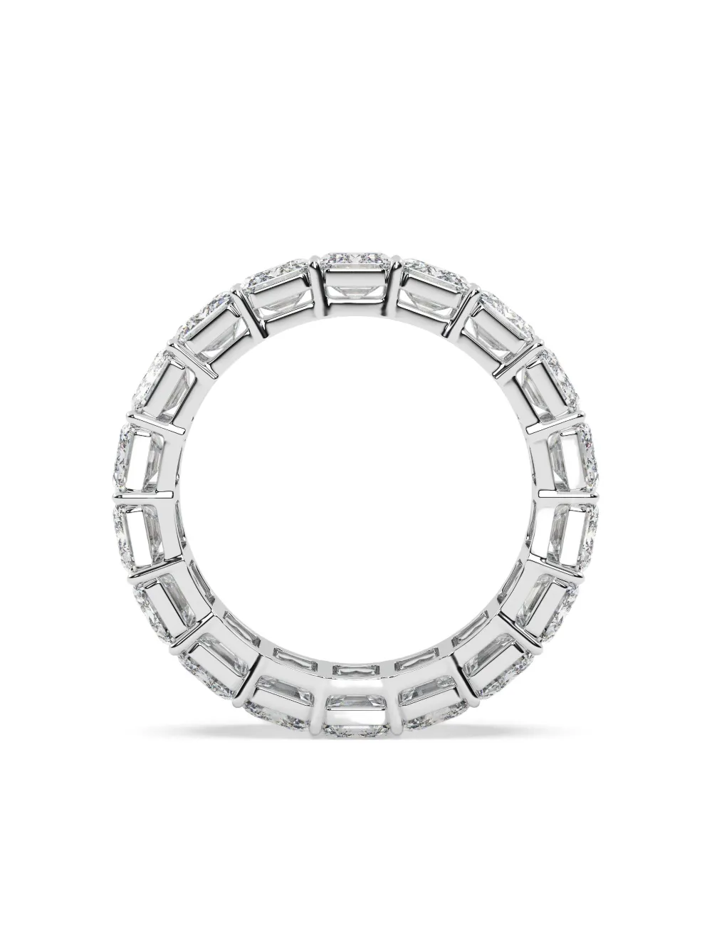 Tilla 14k White Gold Diamond Eternity Ring In Silver