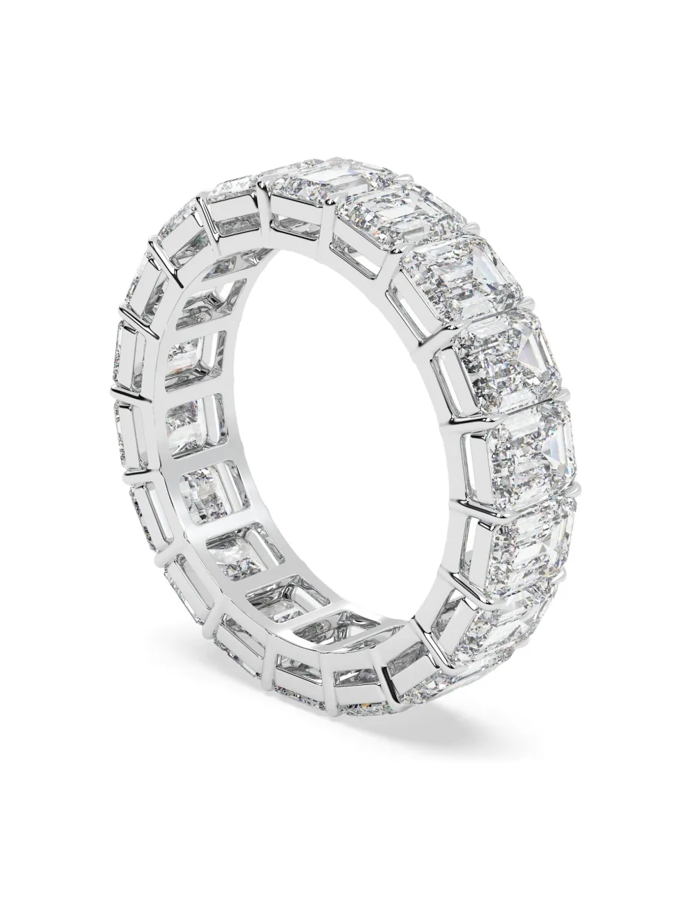 Tilla 14k White Gold Diamond Eternity Ring In Silver