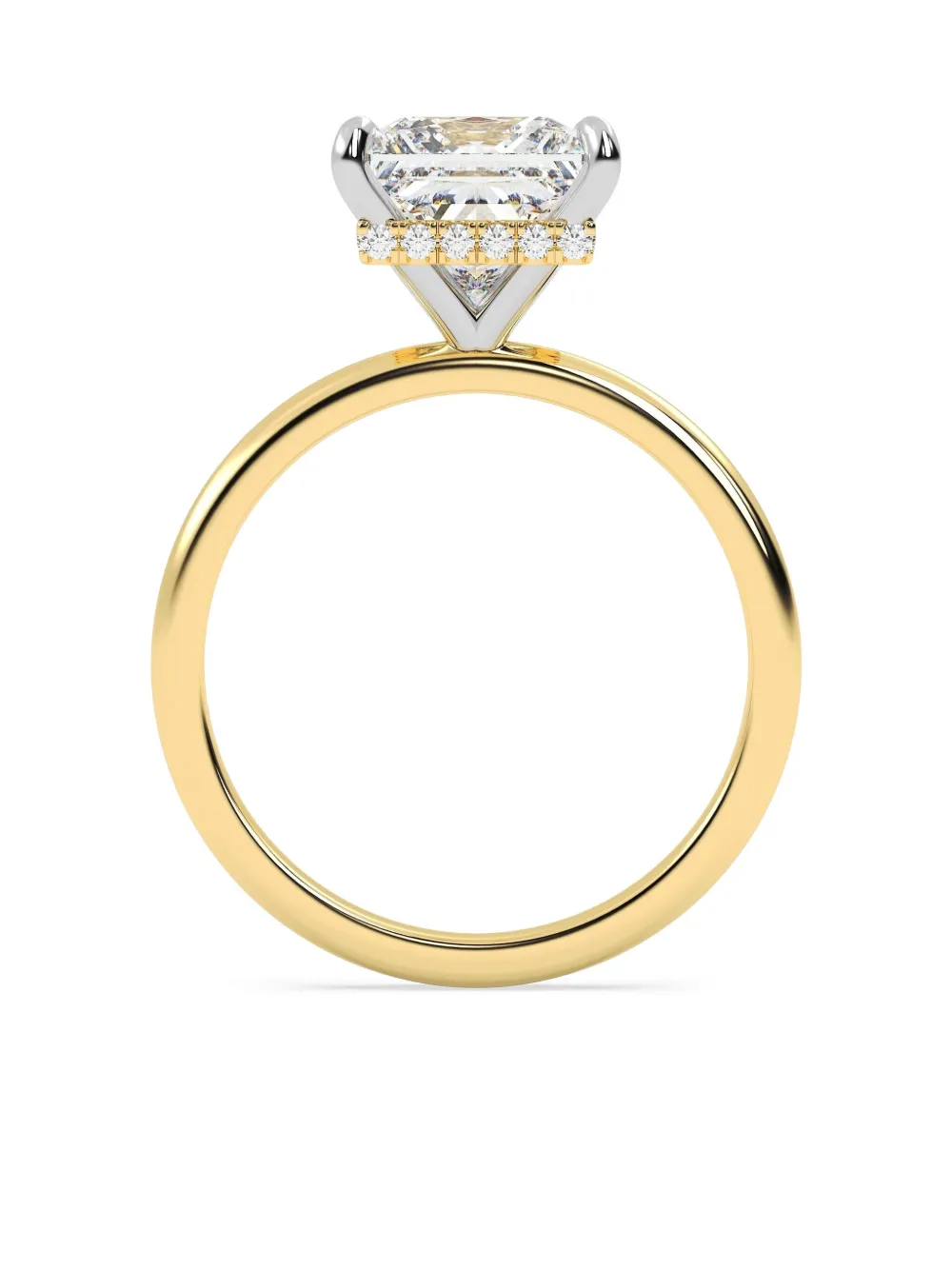 Tilla 14k Yellow Gold Lab-grown Diamond Solitaire Ring In Gold