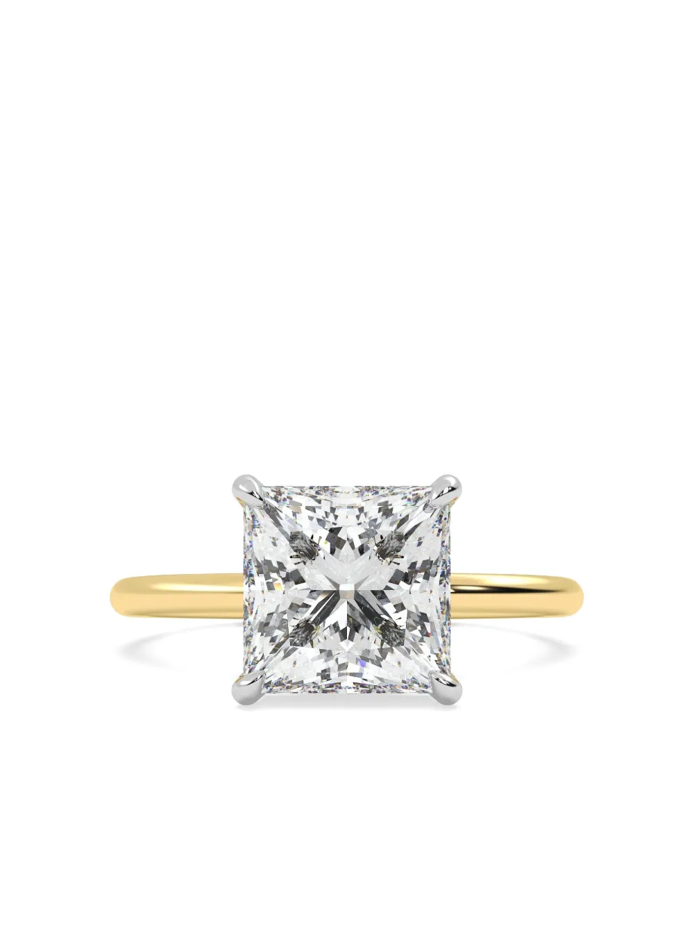 Tilla 14k Yellow Gold Lab-grown Diamond Solitaire Ring In Gold
