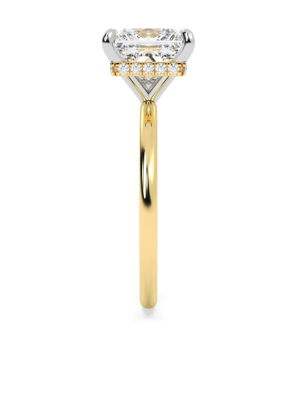 Tilla 14k Yellow Gold Lab-grown Diamond Solitaire Ring In Gold