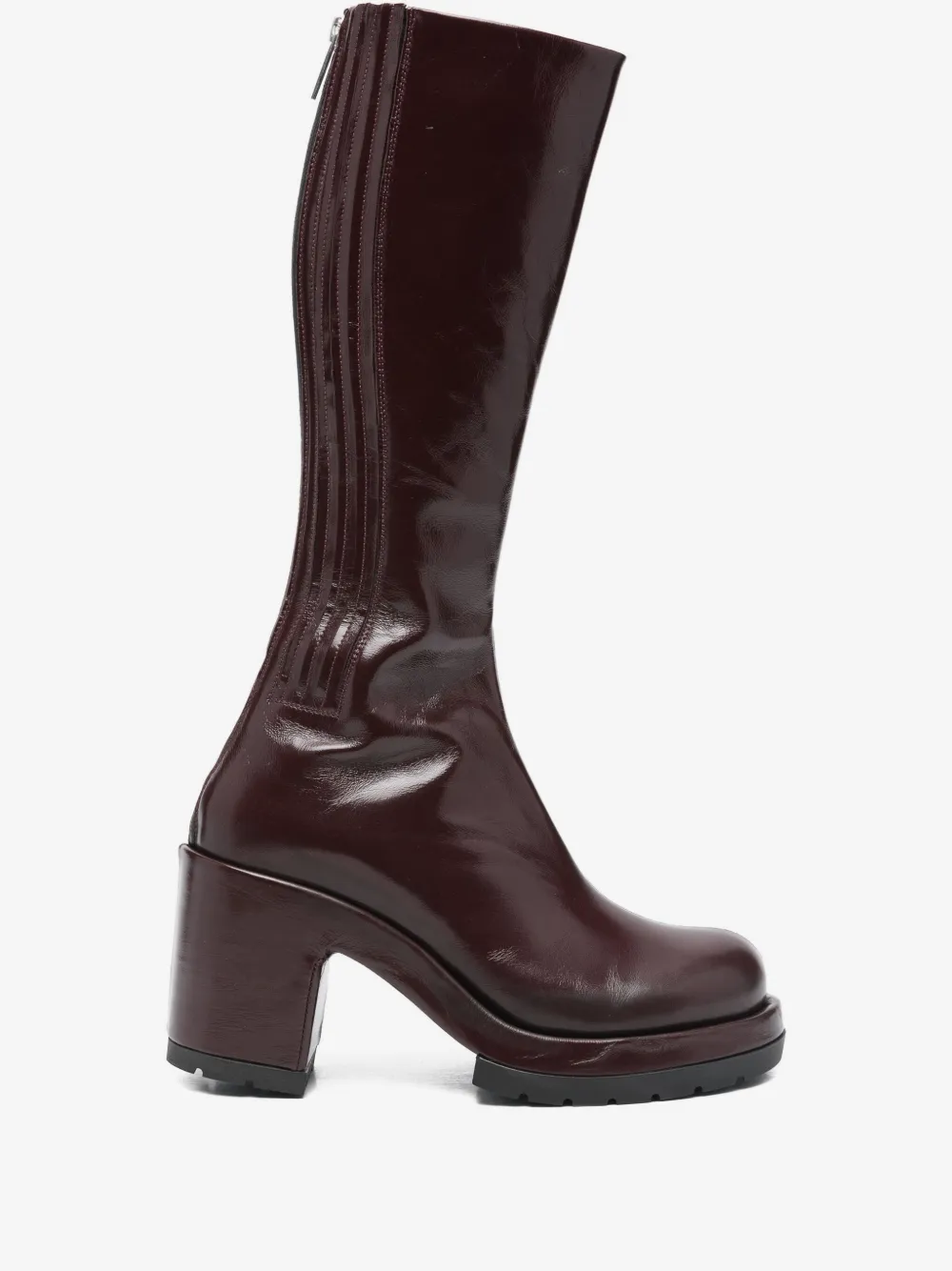 SAPIO 90mm patent-finish boots | Red | Image 1