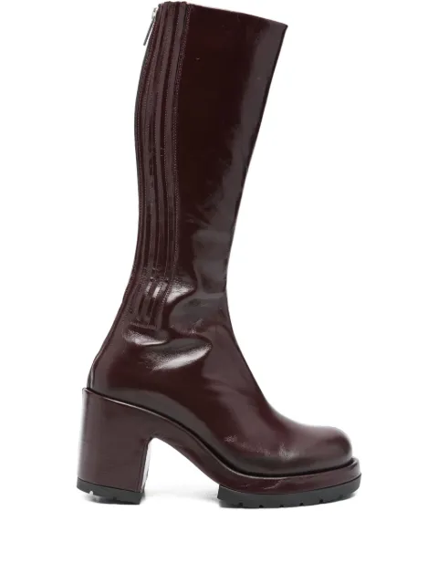 SAPIO 90mm patent-finish boots