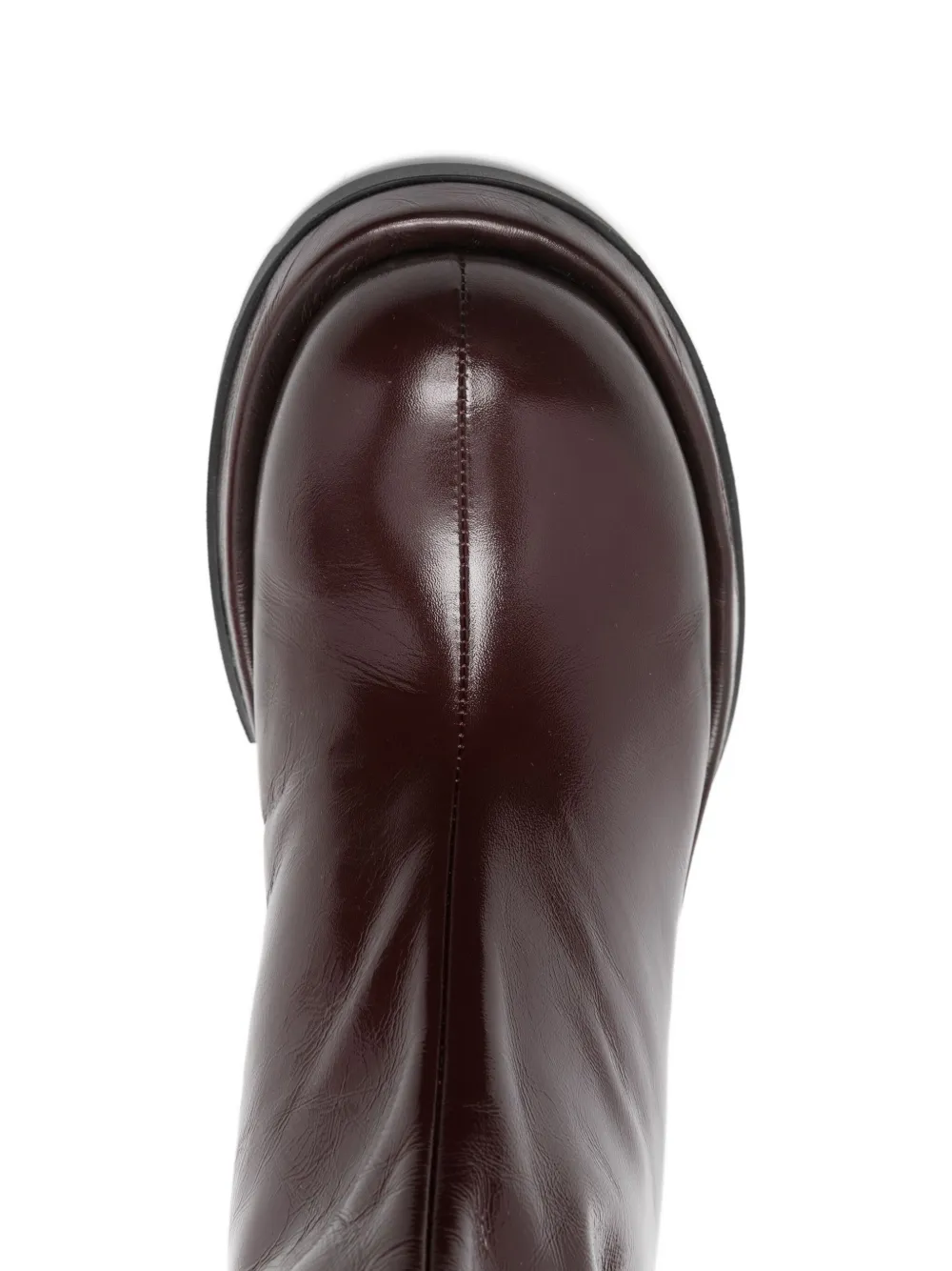 Sapio 90mm Patent-finish Boots In Burgundy