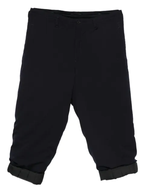 Yohji Yamamoto pantalones con dobladillo plegable
