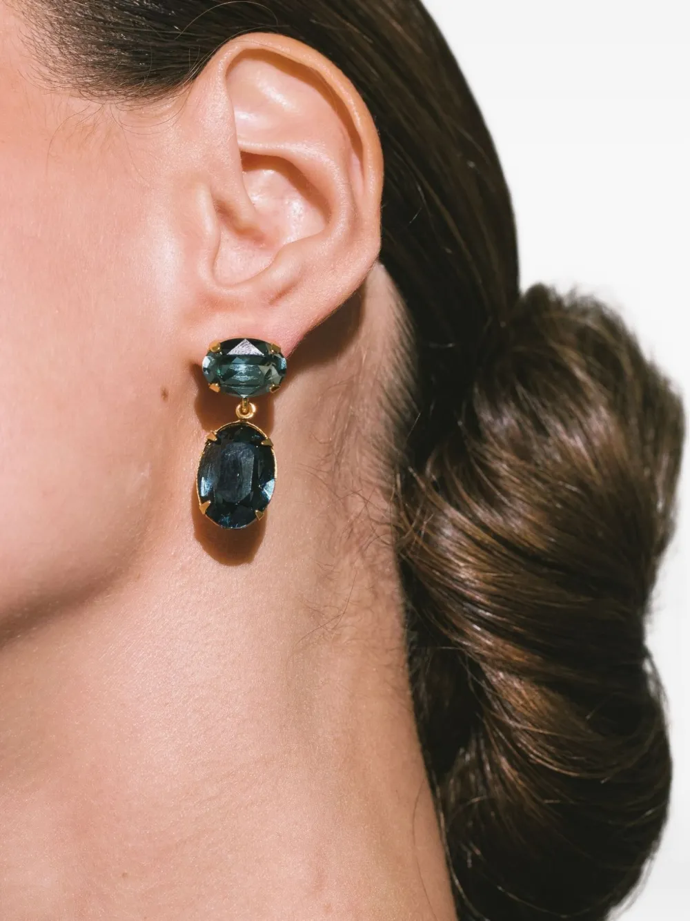 Jennifer Behr Lenora Oval Earrings In Gold