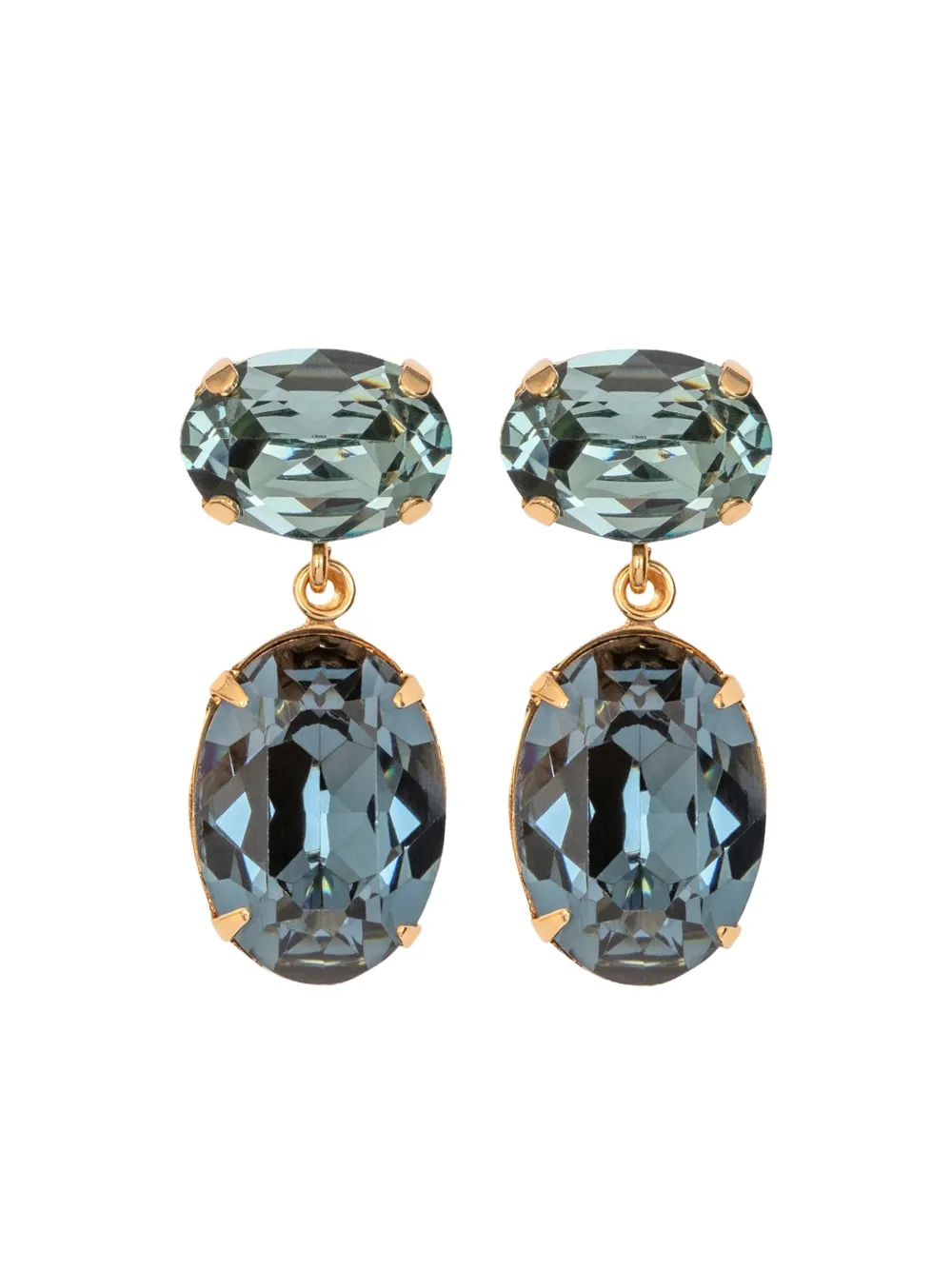 Jennifer Behr Lenora Oval Earrings In Gold
