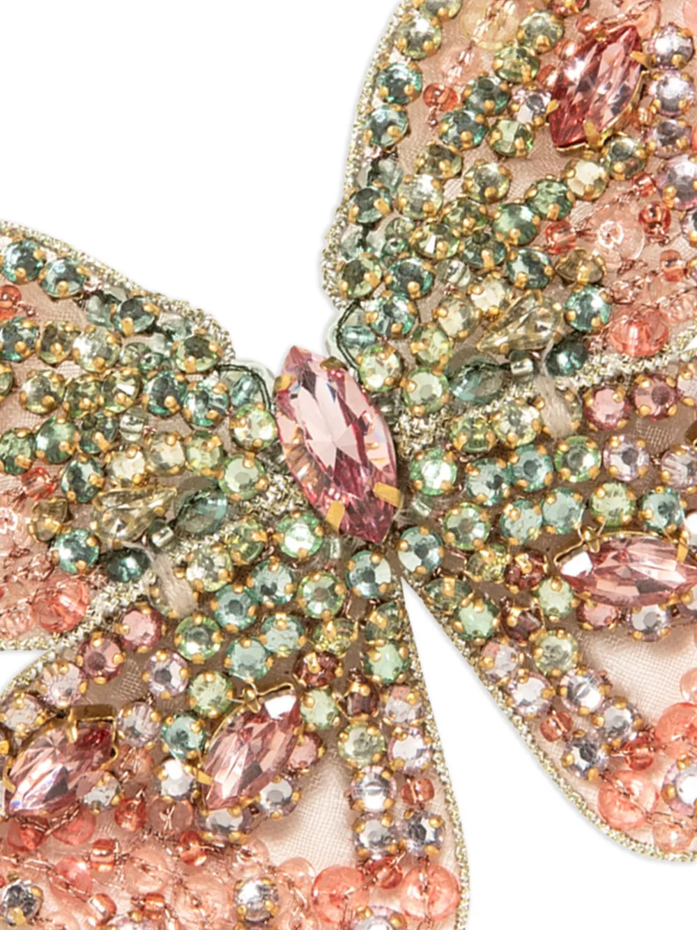 Jennifer Behr Absolem Crystal Butterfly Hair Clip In Multi
