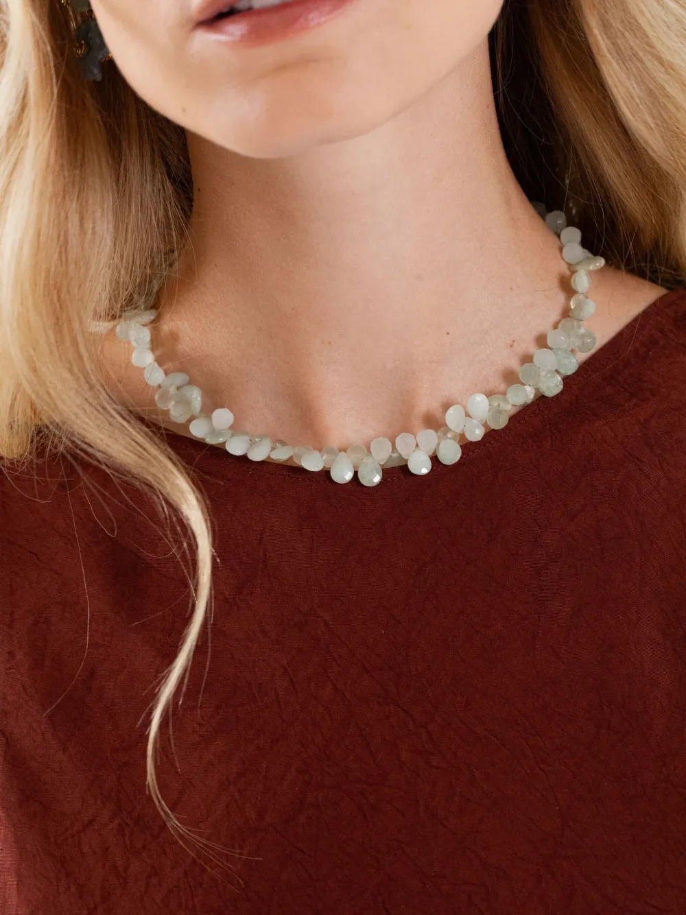 Jennifer Behr Bernadette Beaded Necklace In Green