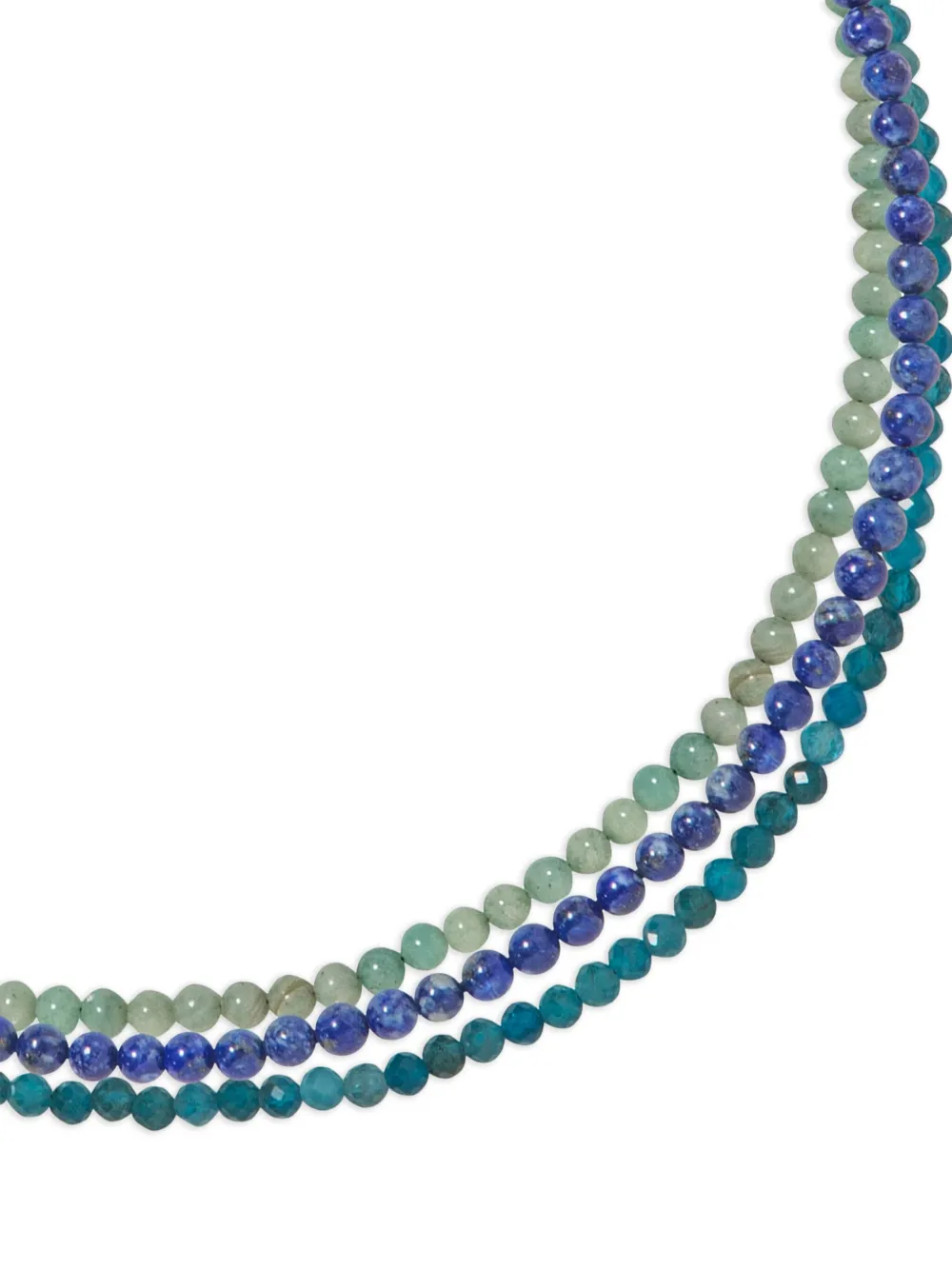Jennifer Behr Ersa Beaded Necklaces (set Of Three) In Blue