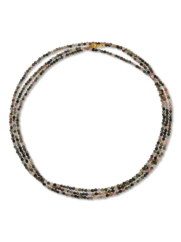 Jennifer Behr Lisette Beaded Necklace Brown FARFETCH JO