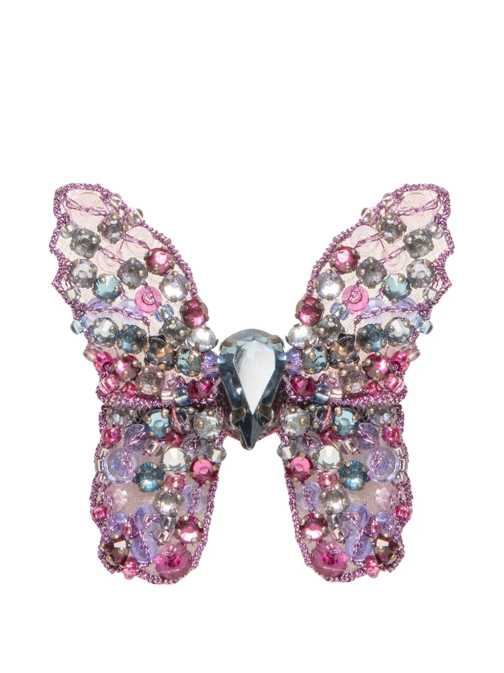 Jennifer Behr Abbie Butterfly Hair Clip In Pink