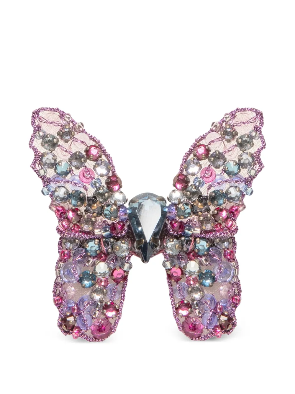 Jennifer Behr Fermaglio Abbie a farfalla - Rosa