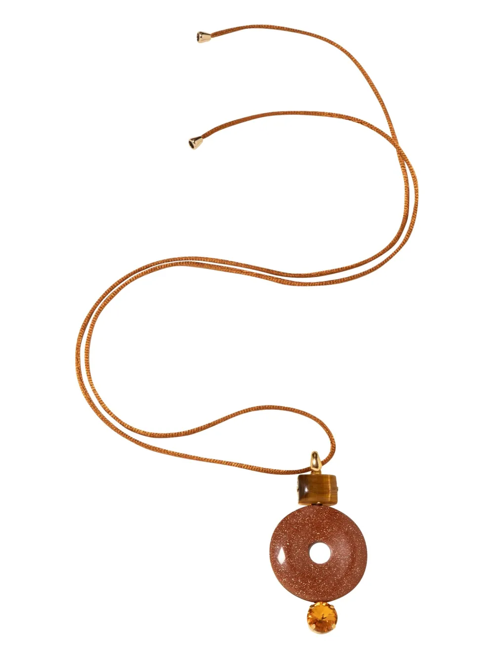 Jennifer Behr Devon Necklace In Brown