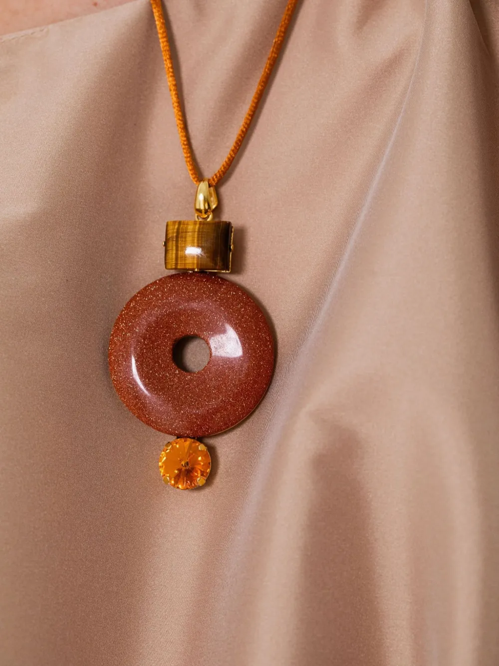 Jennifer Behr Devon Necklace In Brown