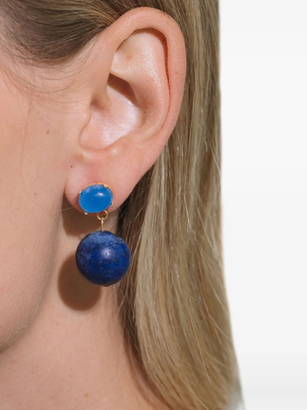 Jennifer Behr Everly Earrings In Blue