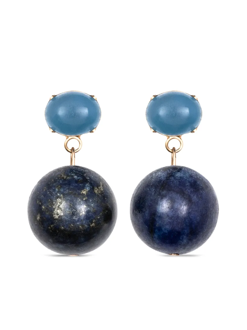 Jennifer Behr Everly Earrings In Blue