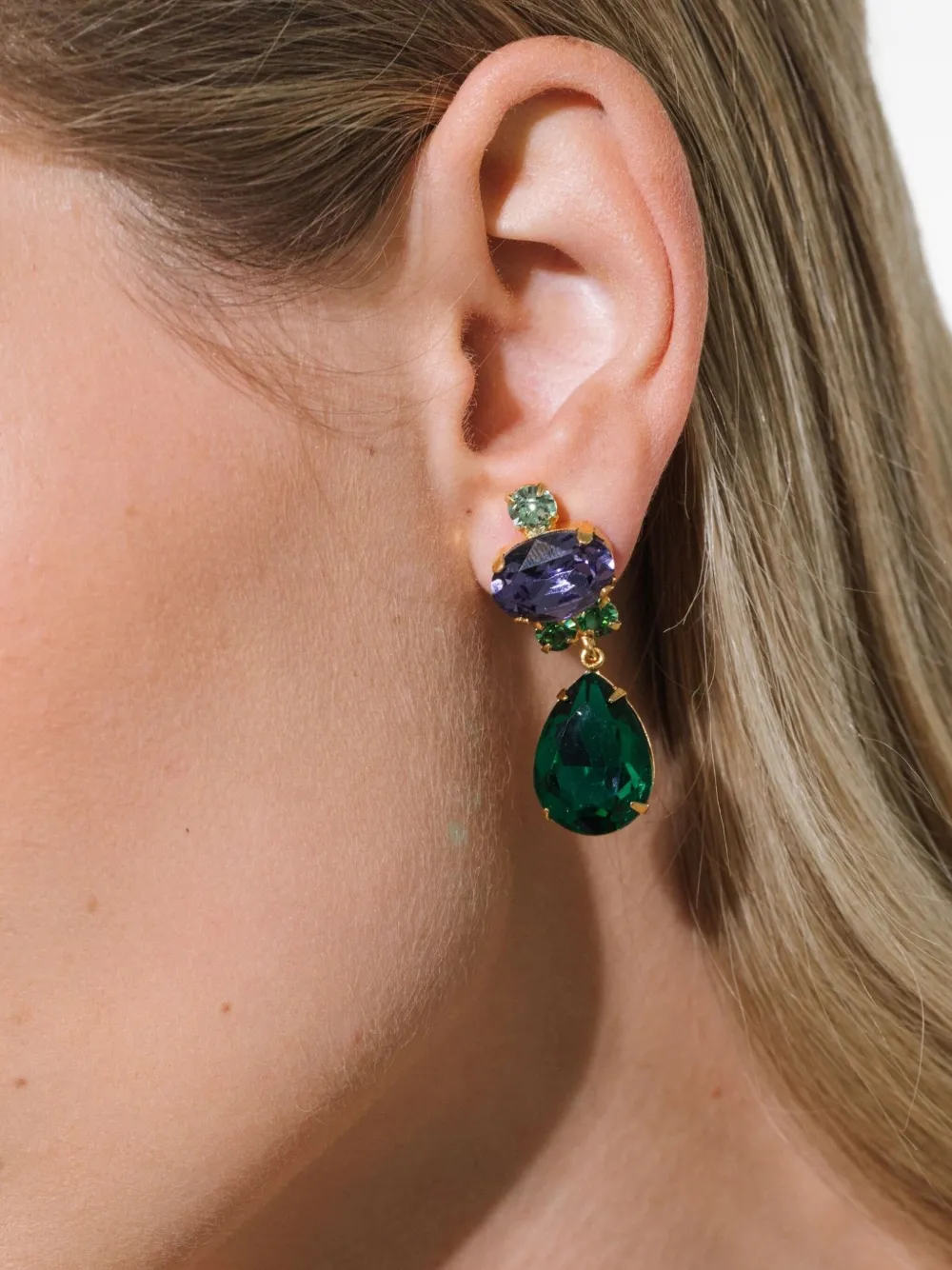 Jennifer Behr Catherine oorbellen met hanger - Goud