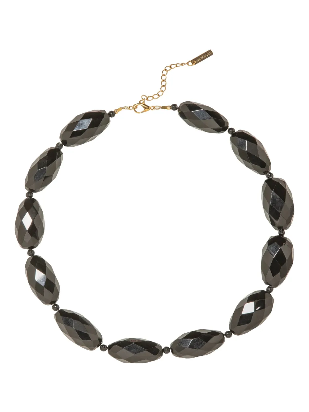 Jennifer Behr Wrenlee Faceted Necklace In Black