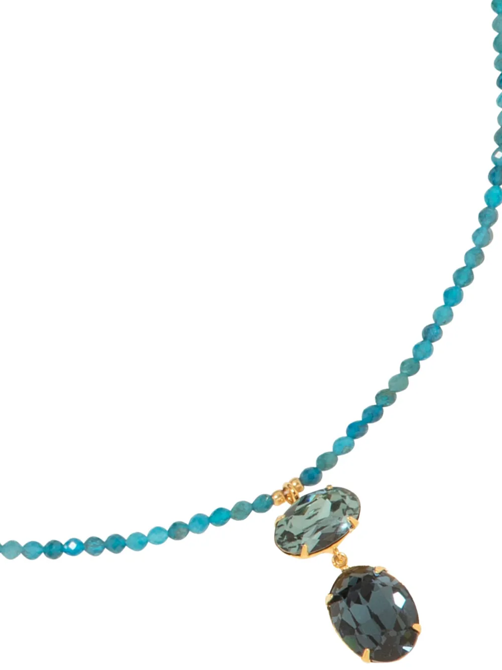 Jennifer Behr Freya Beaded Necklace In Blue