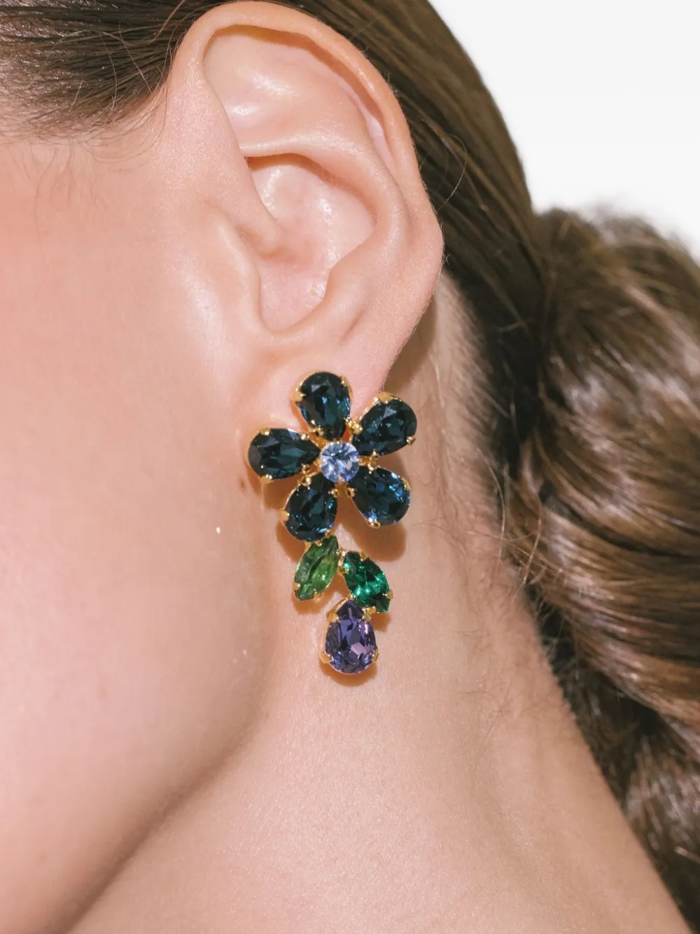 Jennifer Behr Odelia Flower-drop Earrings In Multi