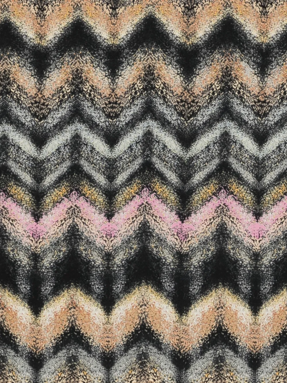 Missoni Sjaal met zigzagprint Zwart