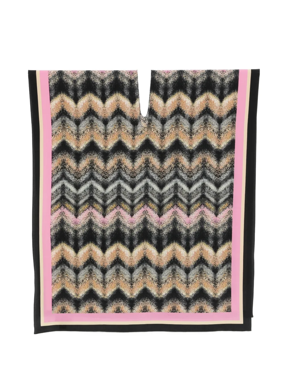 Missoni zigzag-print scarf - Schwarz