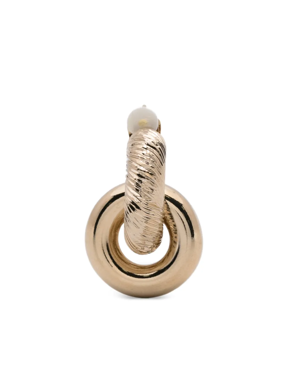 Nº21 aretes con efecto texturizado | dorado | Image 1