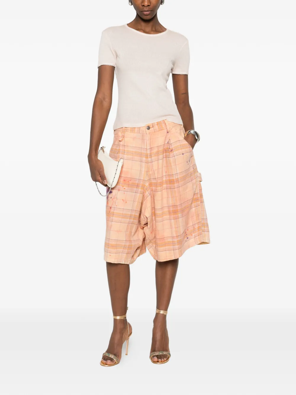 Blumarine Geribbeld T-shirt Roze