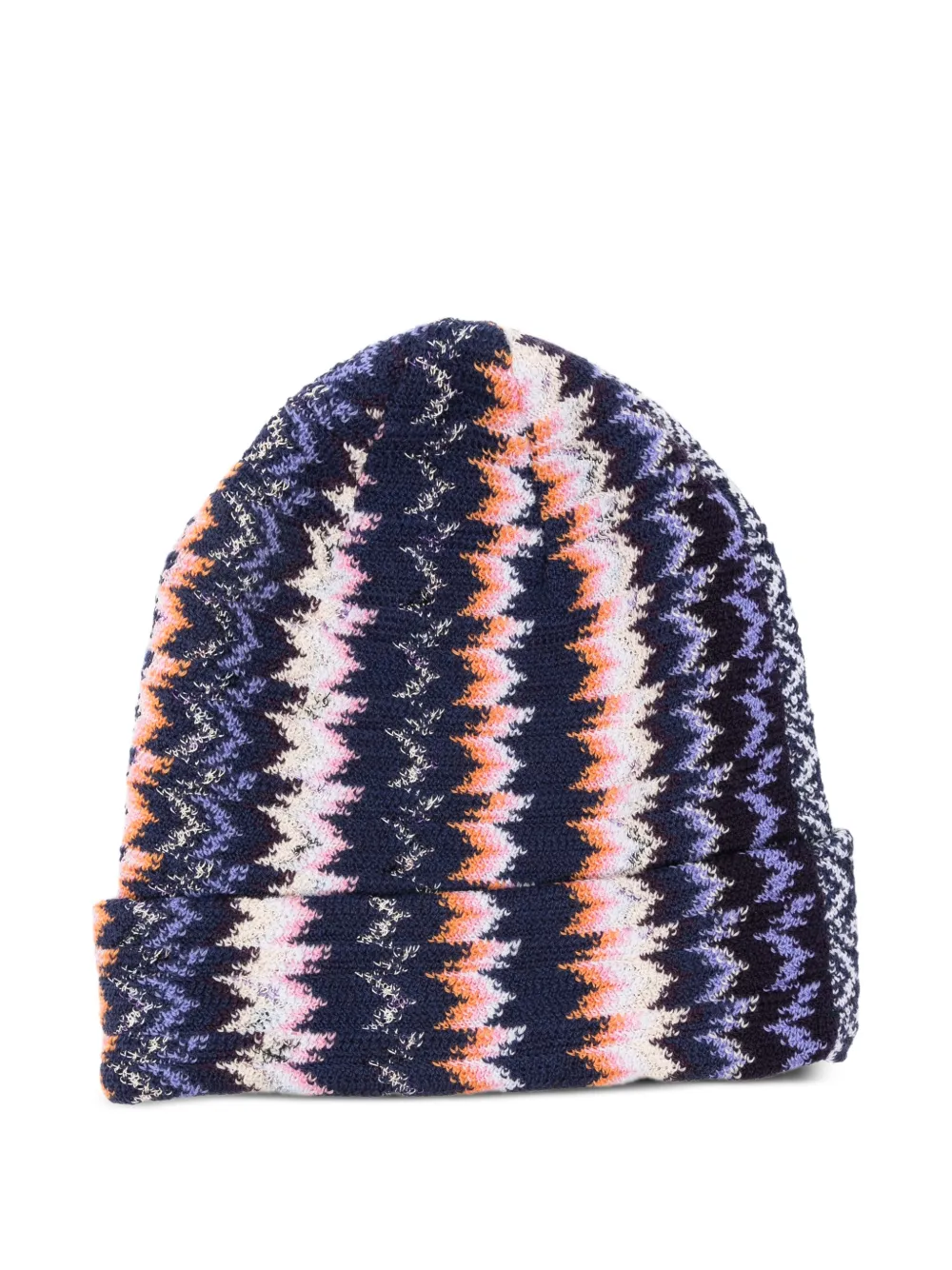 Missoni zigzag beanie hat - Blu