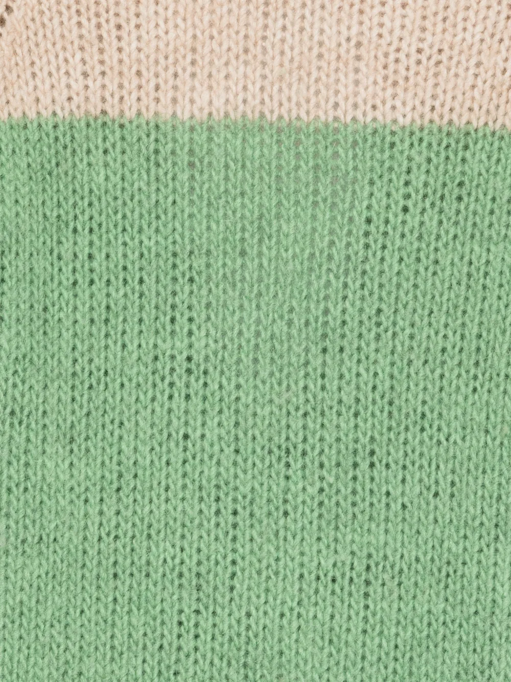  Nº21 Colour-block Sweater - Green 