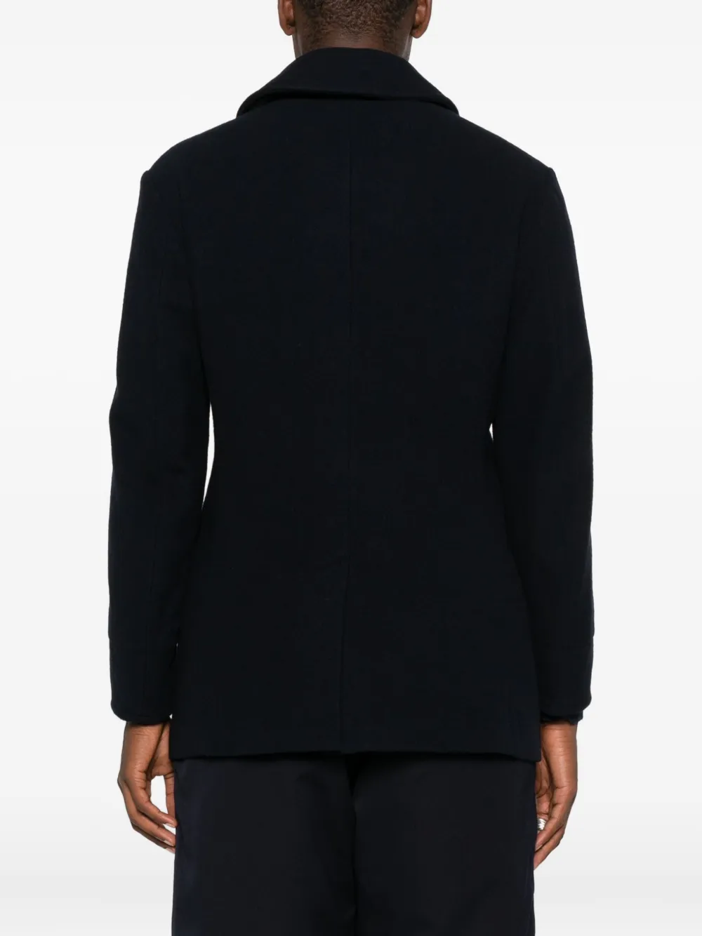 Yohji Yamamoto Double-breasted Coat In Black