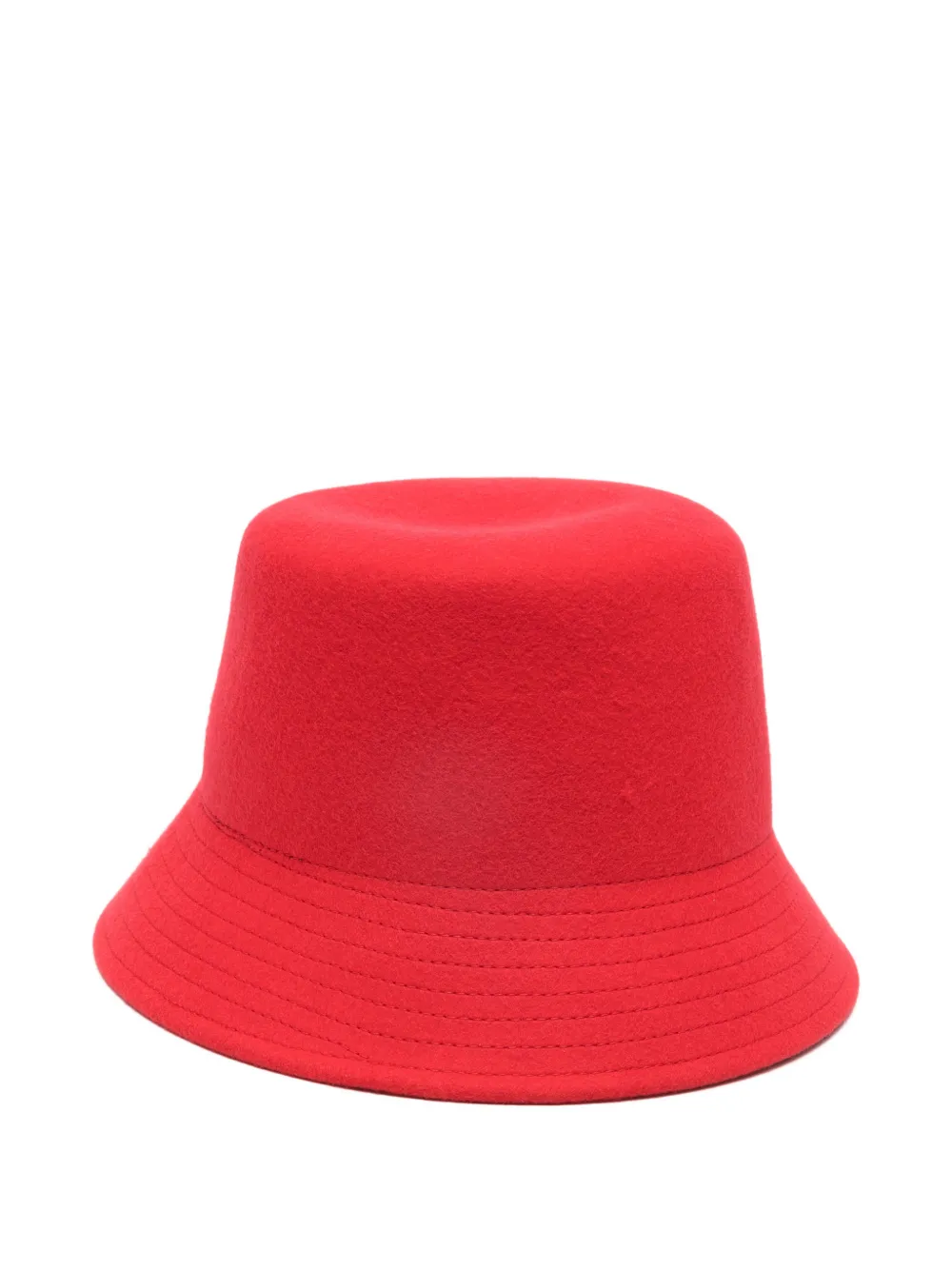  Borsalino Logo-plaque Bucket Hat - Red 