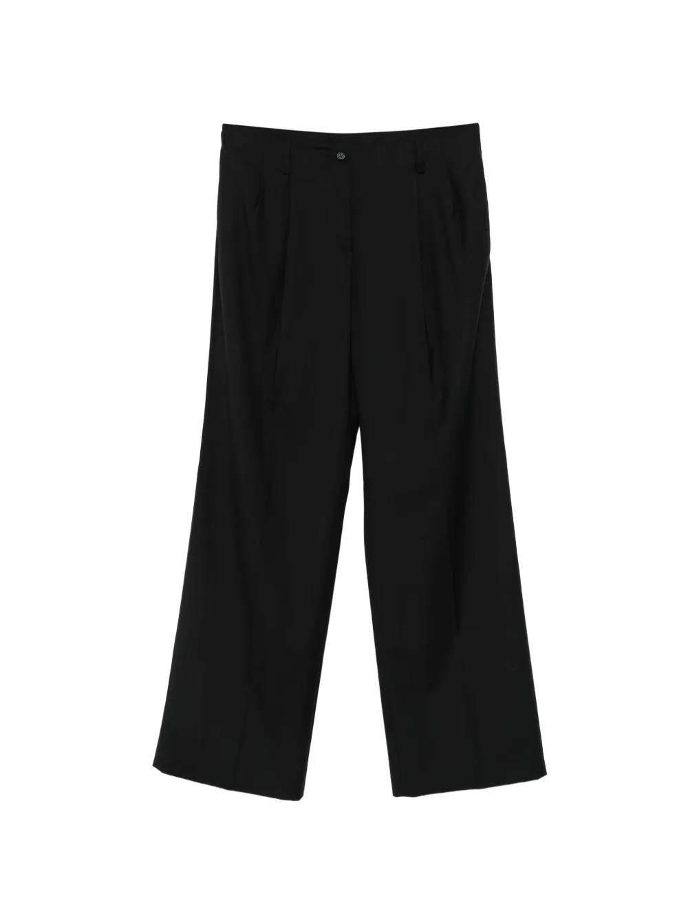 Nº21 Pantaloni con motivo intrecciato - Nero
